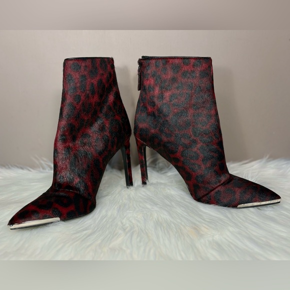 NINE WEST NWOT Calf Hair Zip Boot - Picture 4 of 11